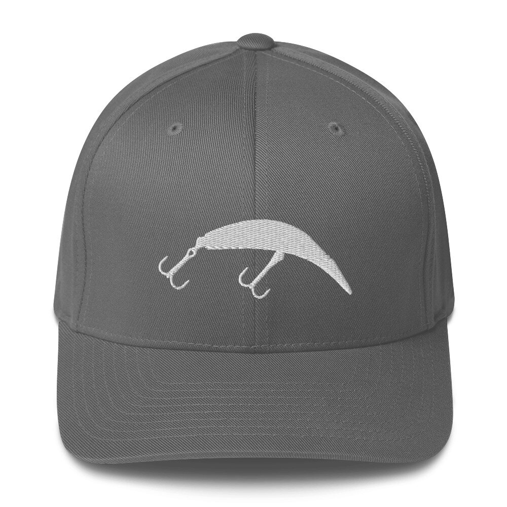 Killer Fish Grey Flexfit Hat — RH Guide Service