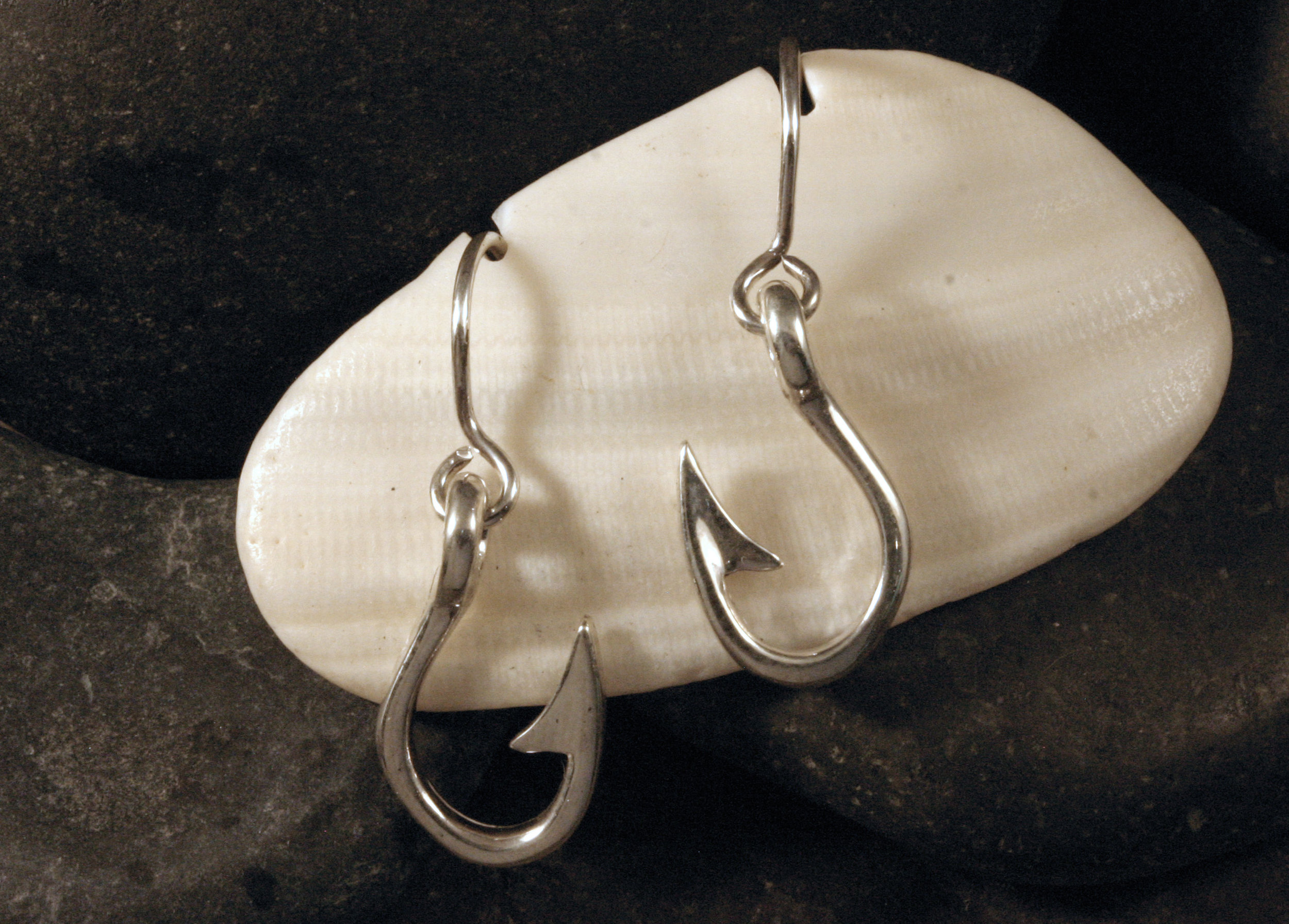 Sterling Silver Fish Hook Earrings — Designs By S&R
