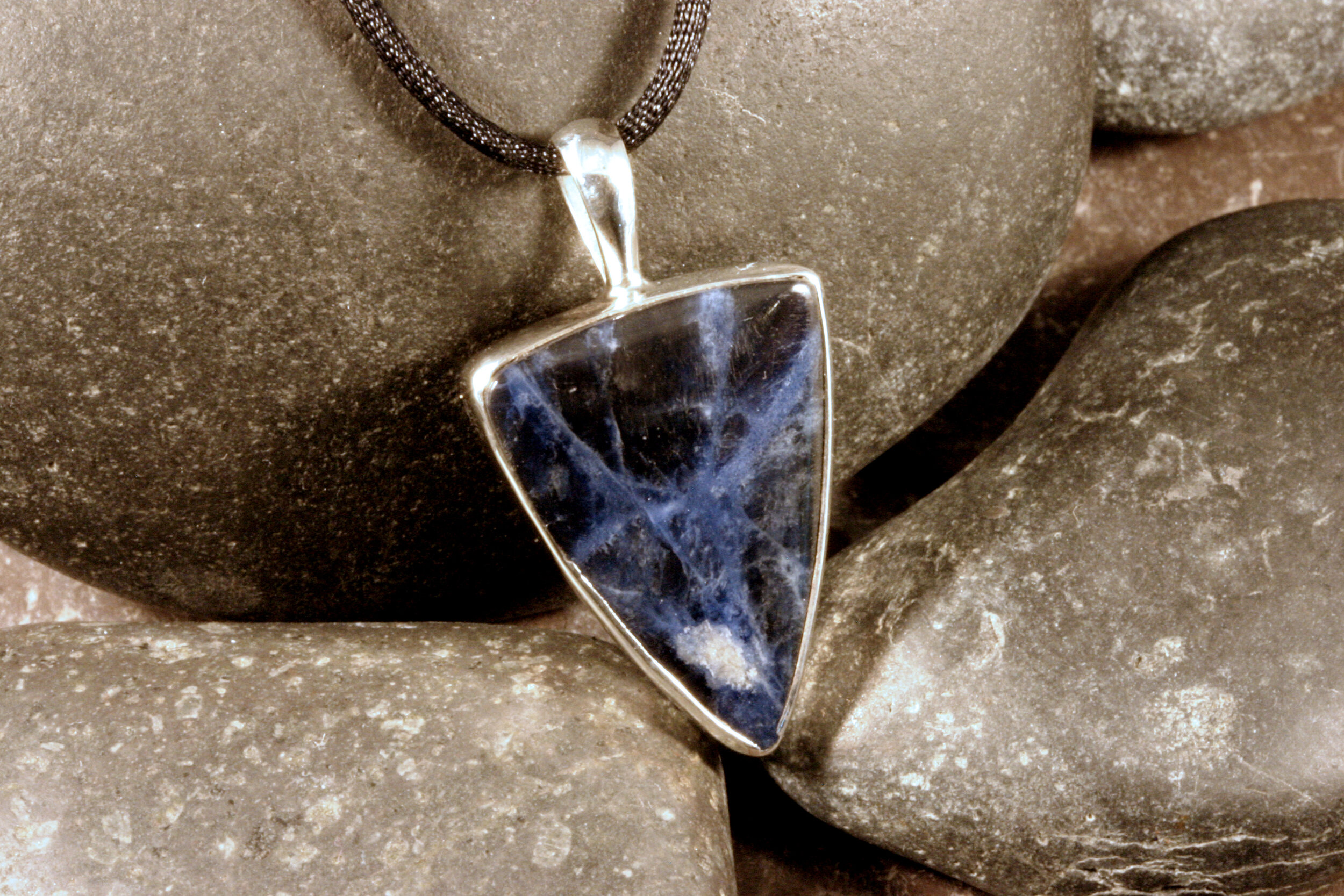 Sterling Silver Sodalite Pendant — Designs By S&R