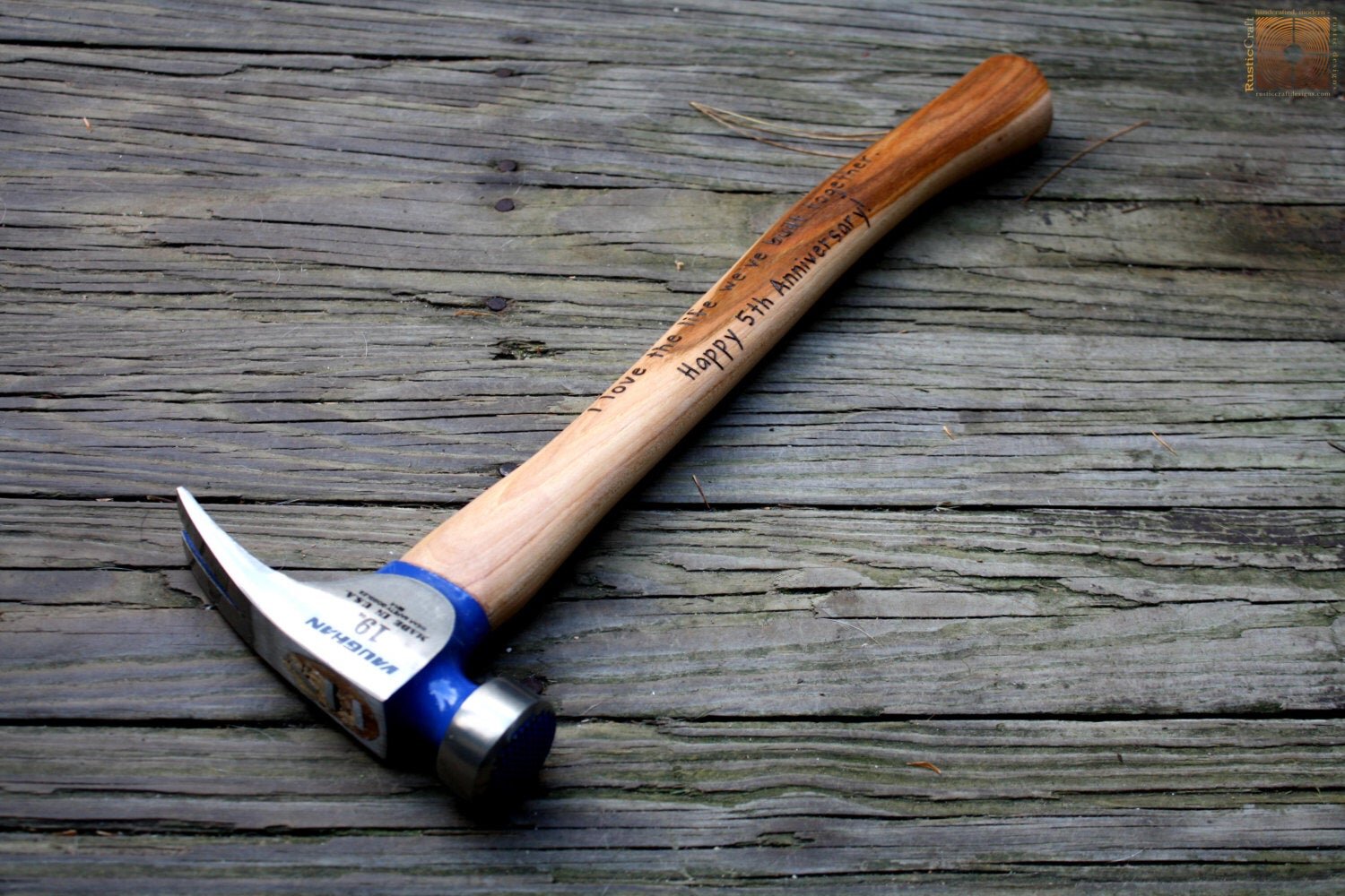 Custom Titanium Hammer. 10 Oz Stiletto With Curved Handle. 