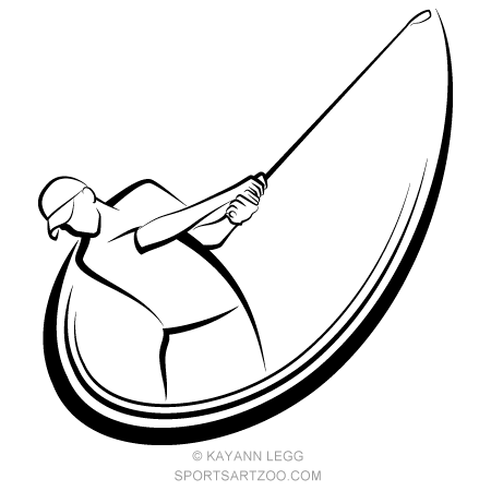 Golf Swing Male Sportsartzoo