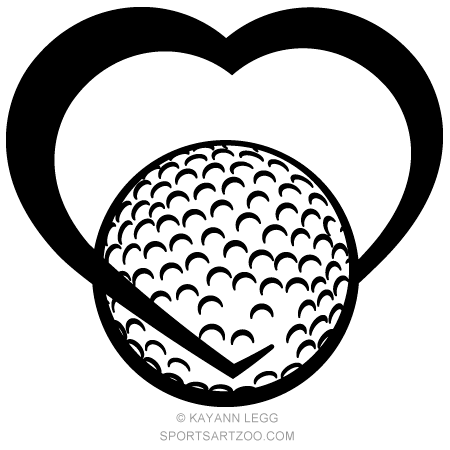 Golf Heart Sportsartzoo