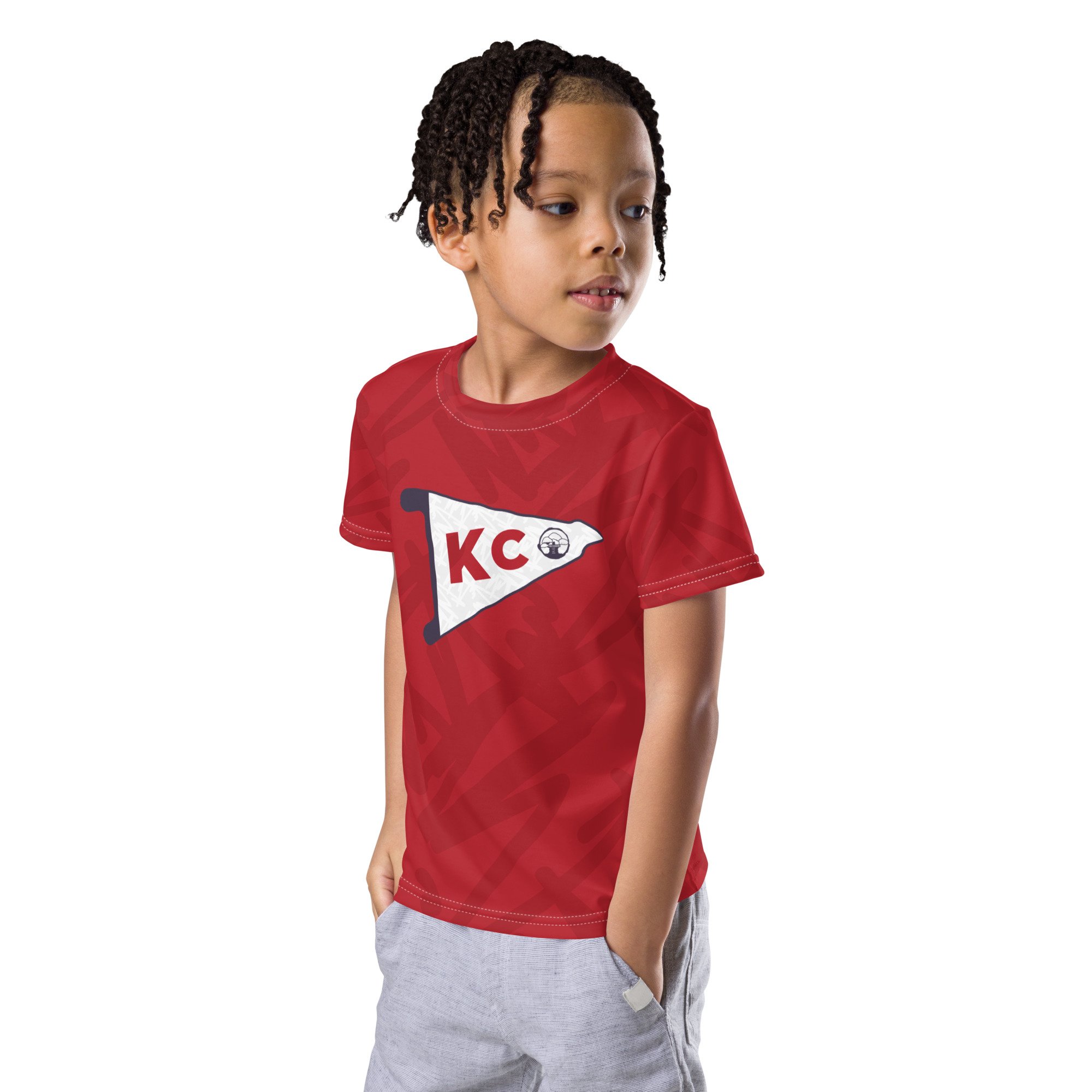 Red CTLC t-shirt Treehouse kids Center — Friday crew KC neck / Learning Children\'s