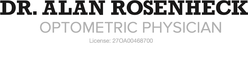 Dr. Alan Rosenheck, O.D. | Howell Township Eye Doctor | New Jersey Optometrist