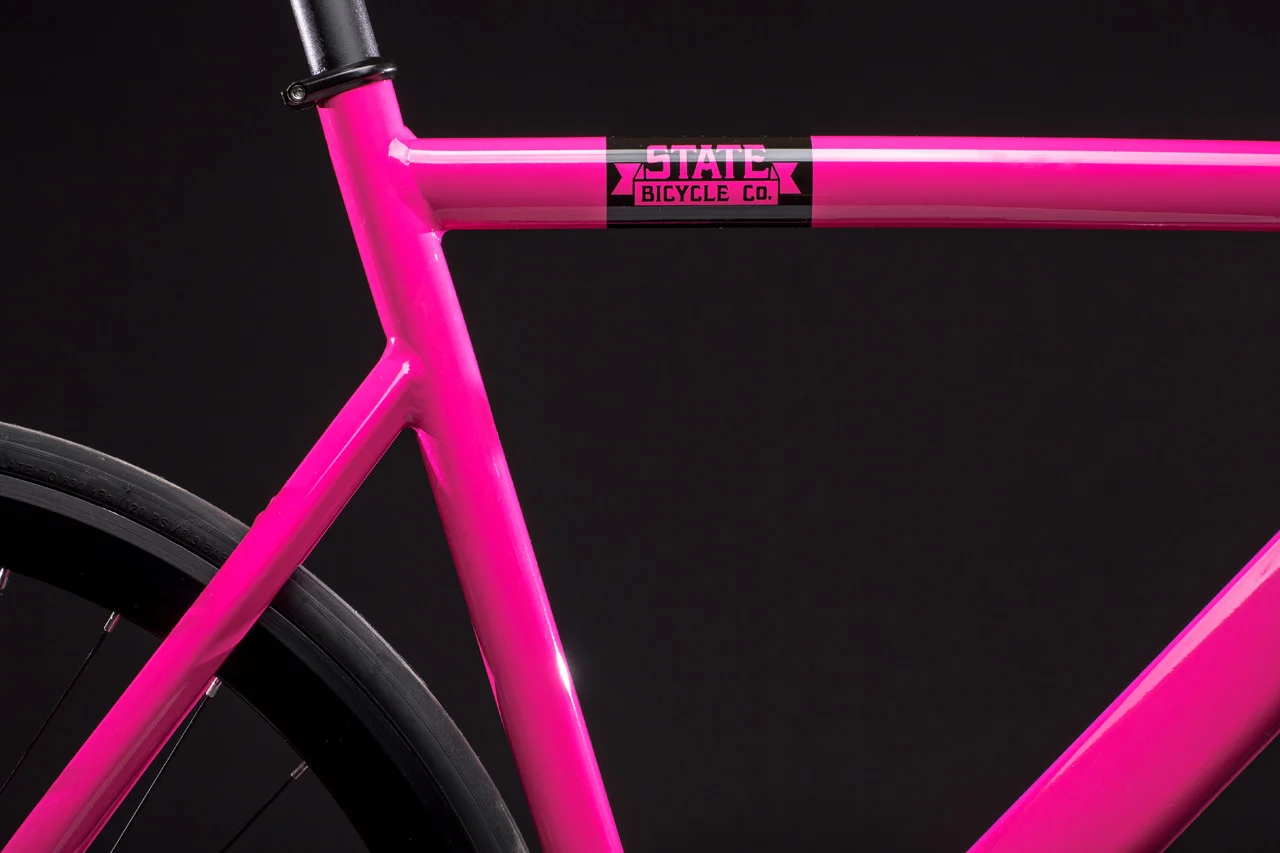 pink and black bike