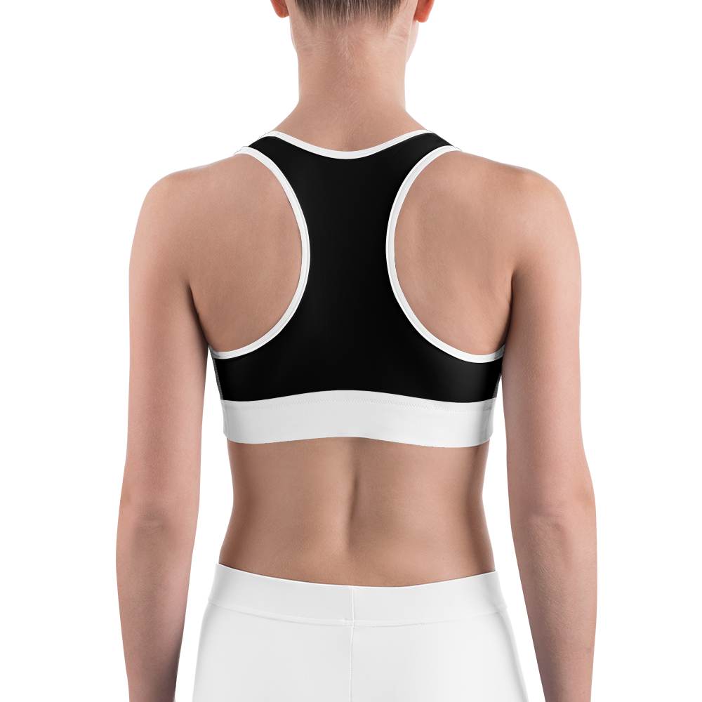 plain black sports bra