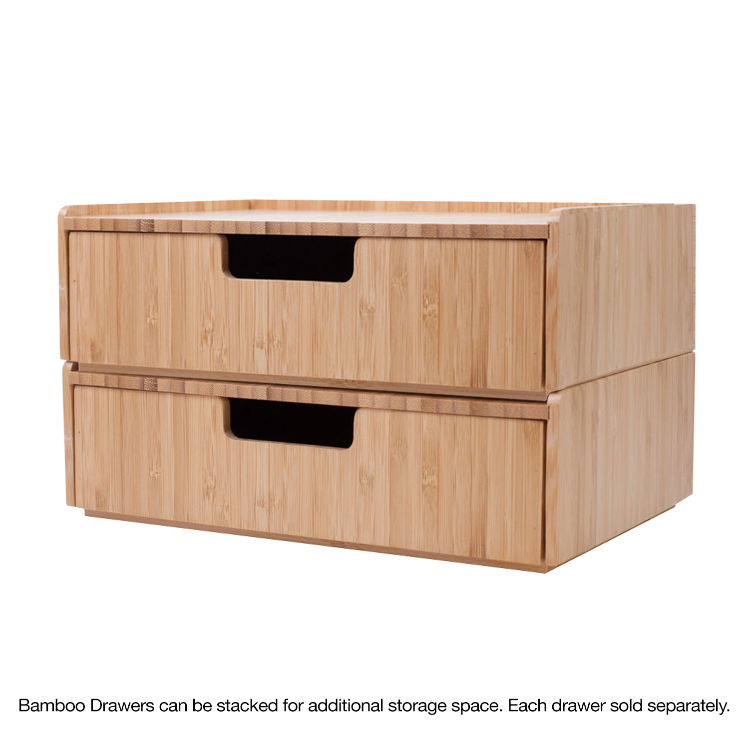 Bamboo Drawer Stackable Storage Solution Mobilevision