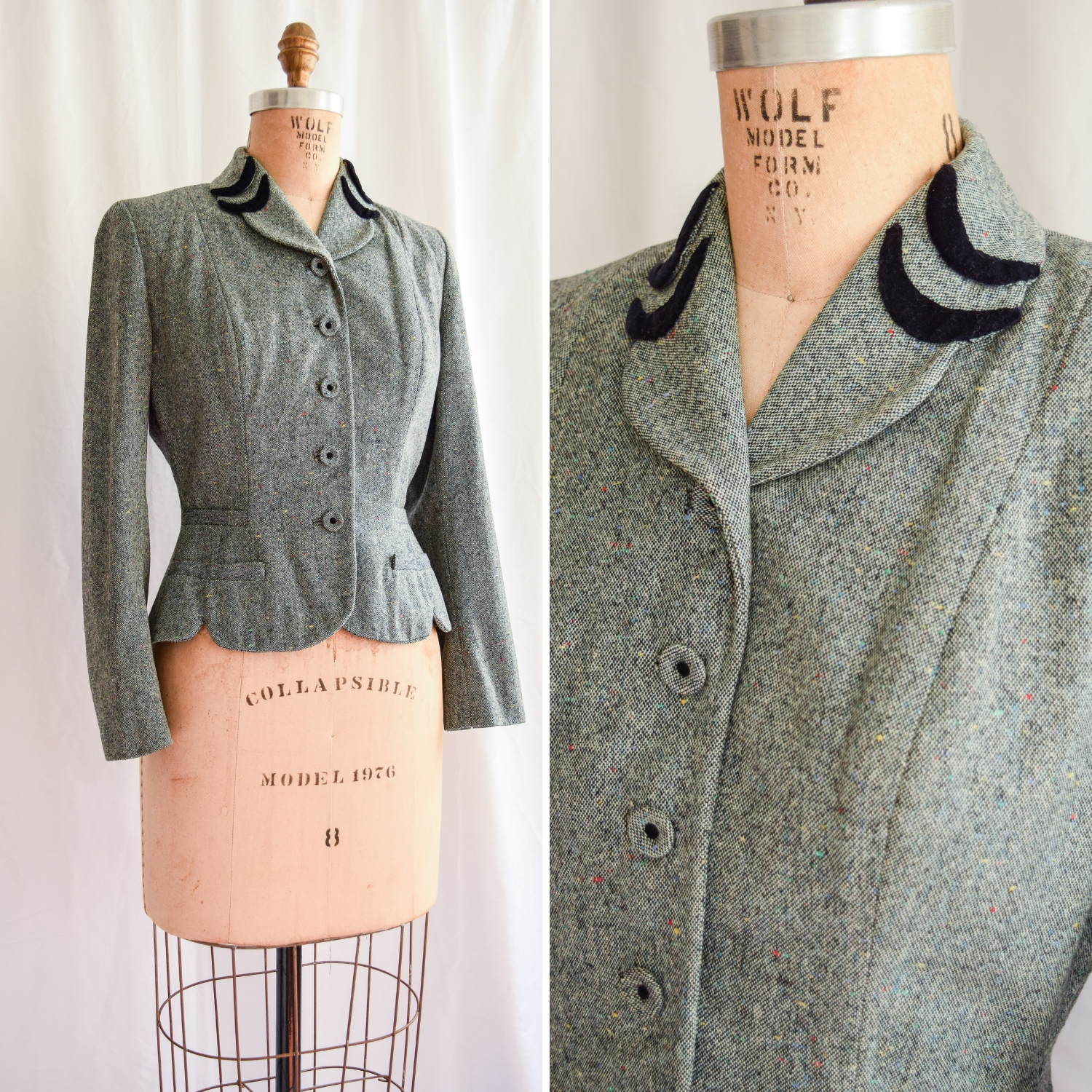 vintage tweed blazer