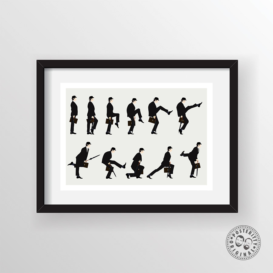 Ministry Of Silly Walks Monty Python Minimalist Poster Posteritty