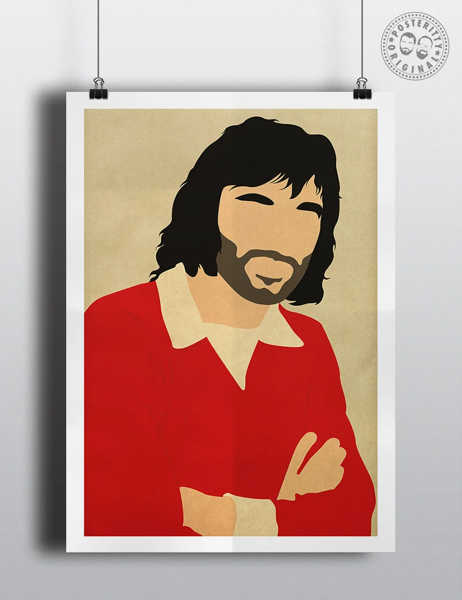 George Best Manchester United Minimalist Poster Posteritty