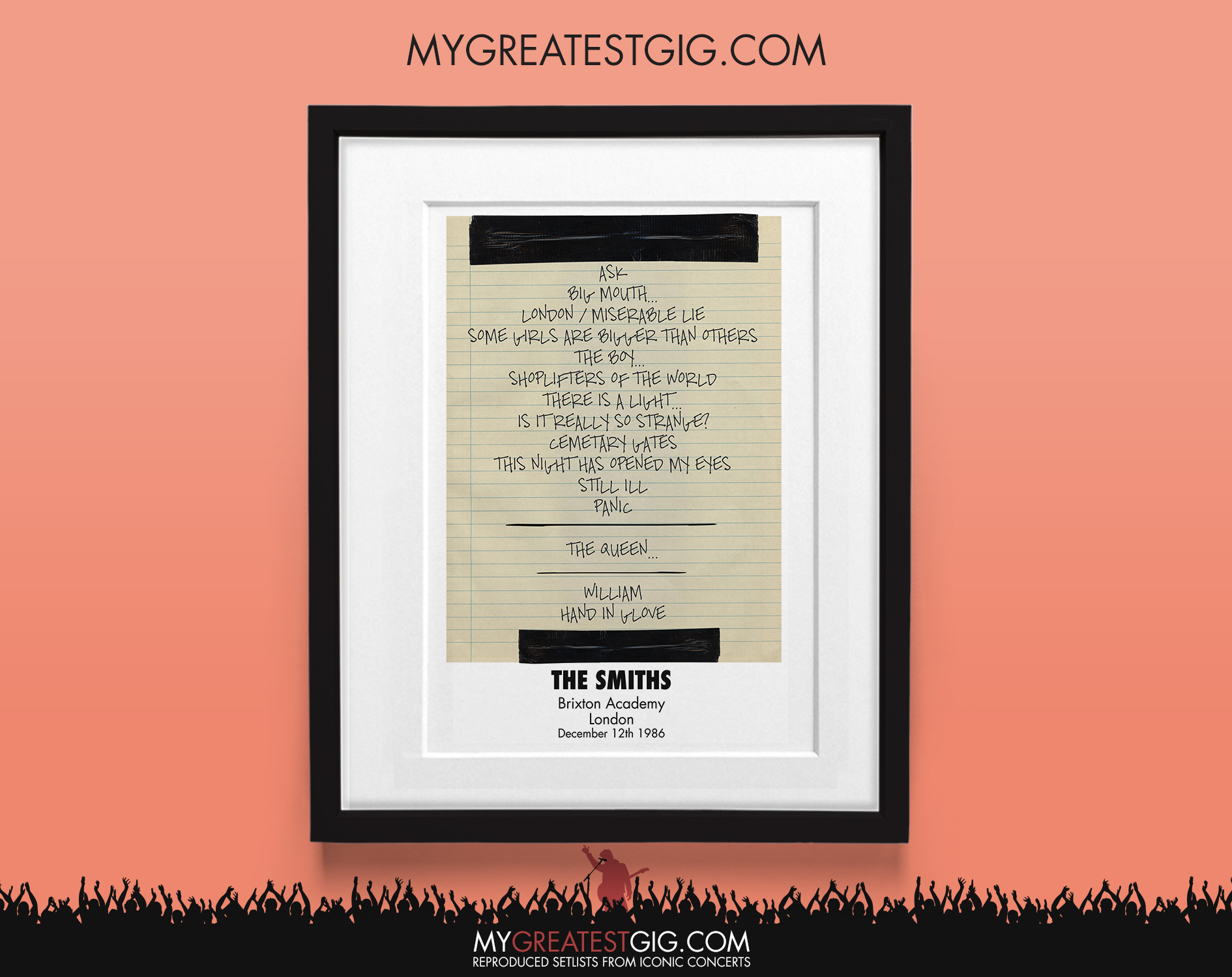 This Night Has Opened My Eyes The Smiths Meaning The Smiths Brixton Academy Dec 12th 1986 Recreated Set List