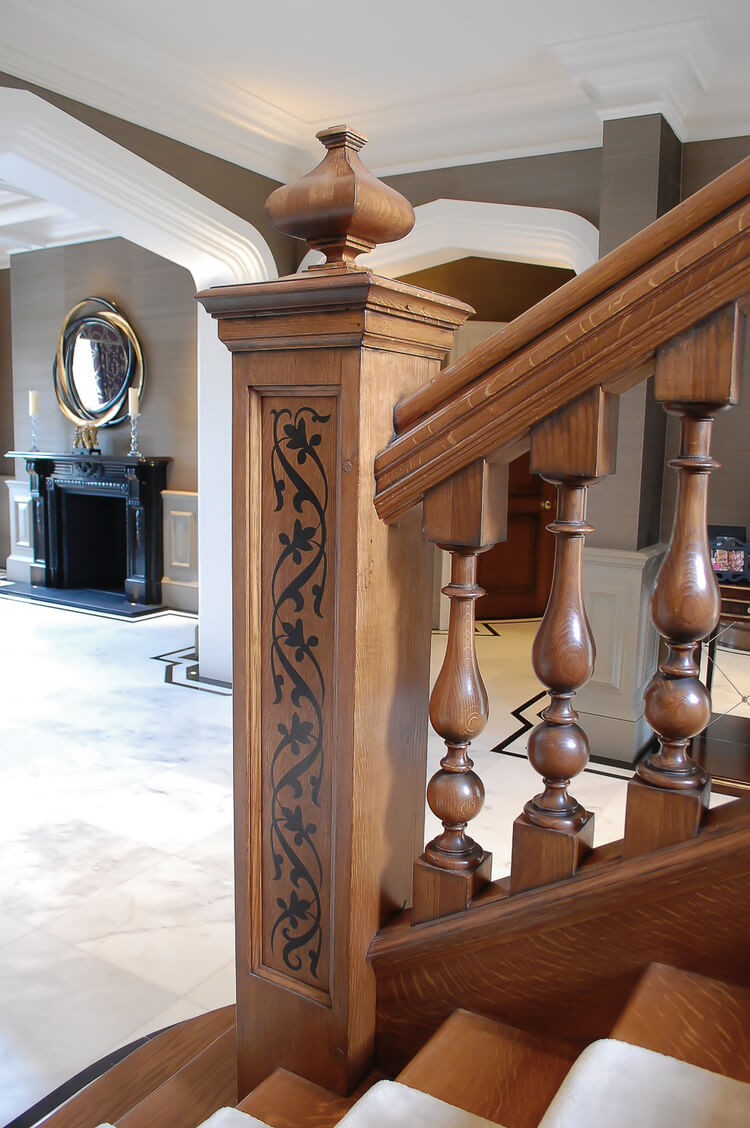 Grand Oak Staircase And Hall Project 1175