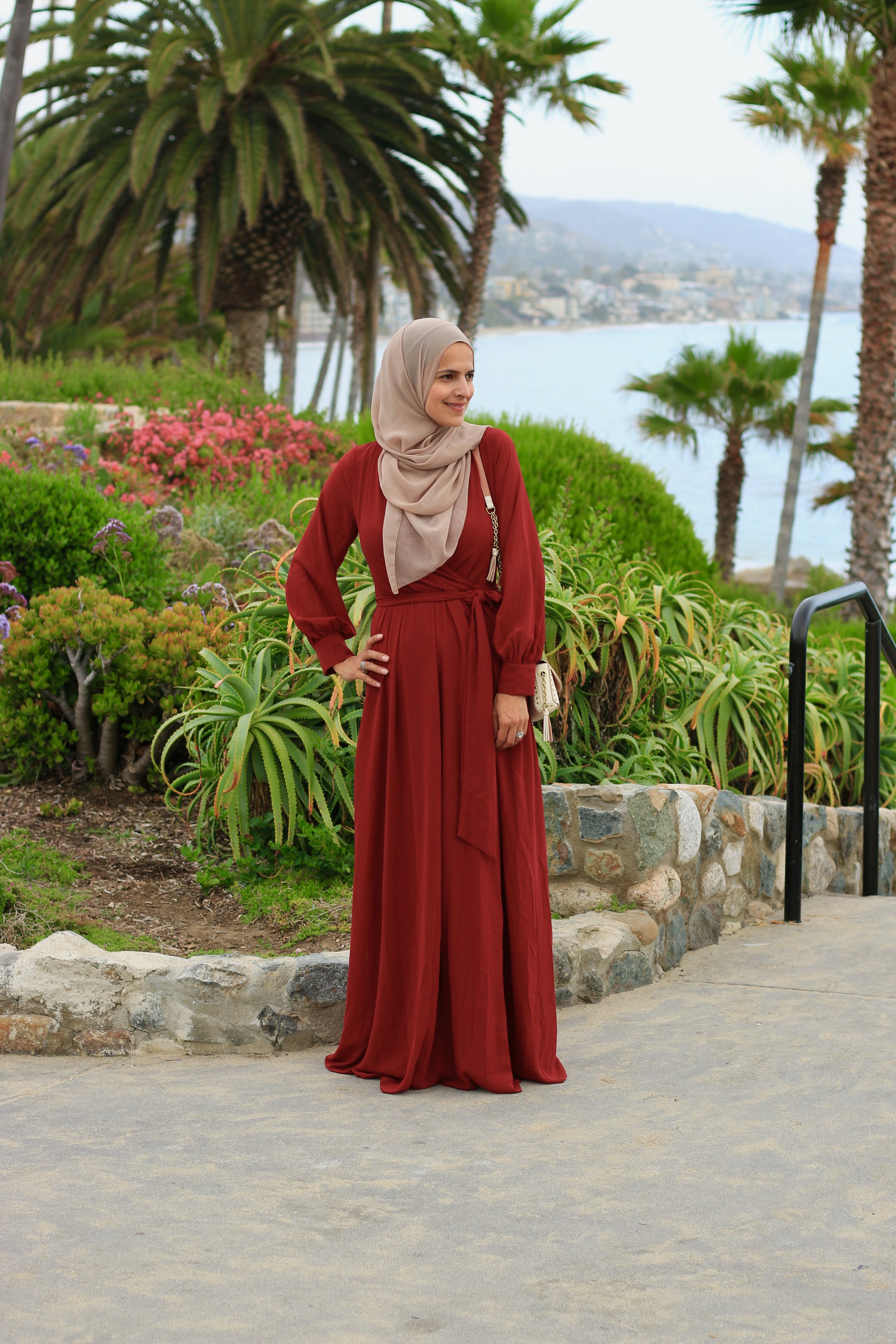 ruby red maxi dress