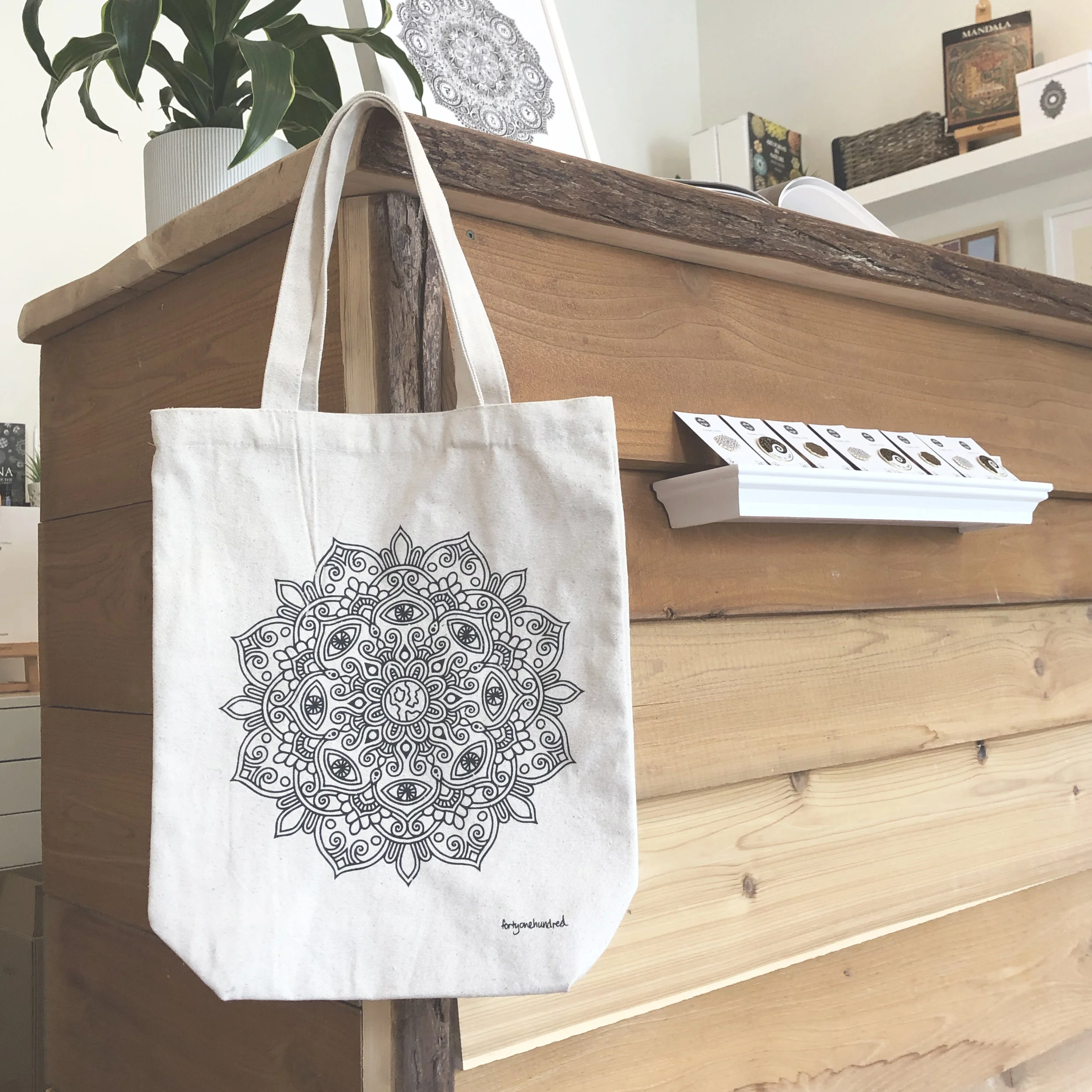 mandala tote bag
