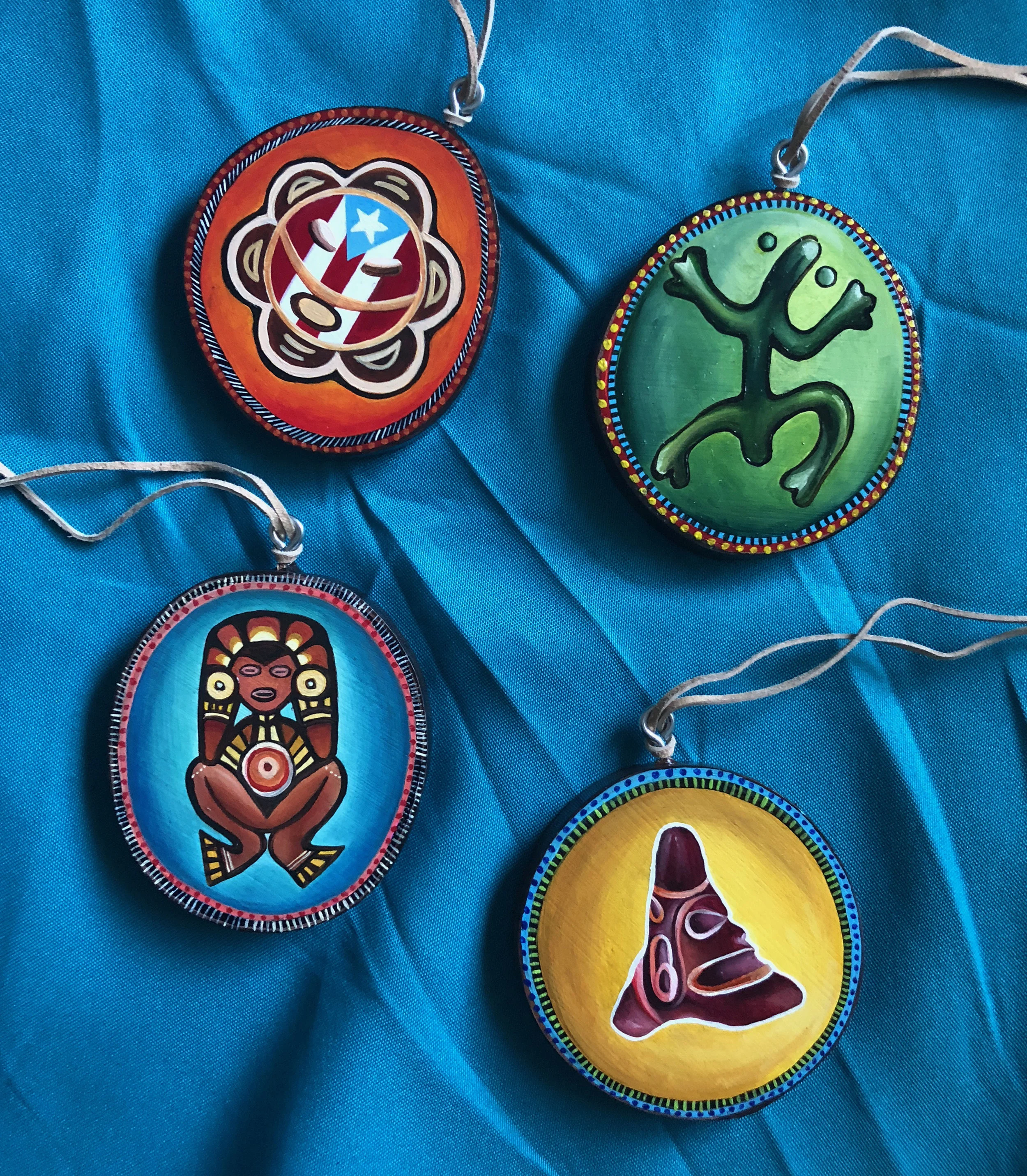 Taino Wall Decor Set Puerto Rican Art By Lena Del Sol Langaigne