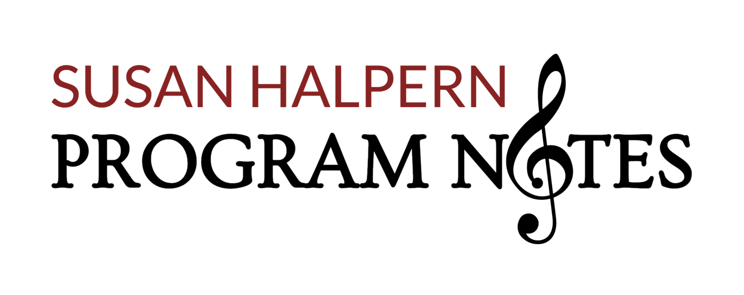 Susan Halpern Program Notes