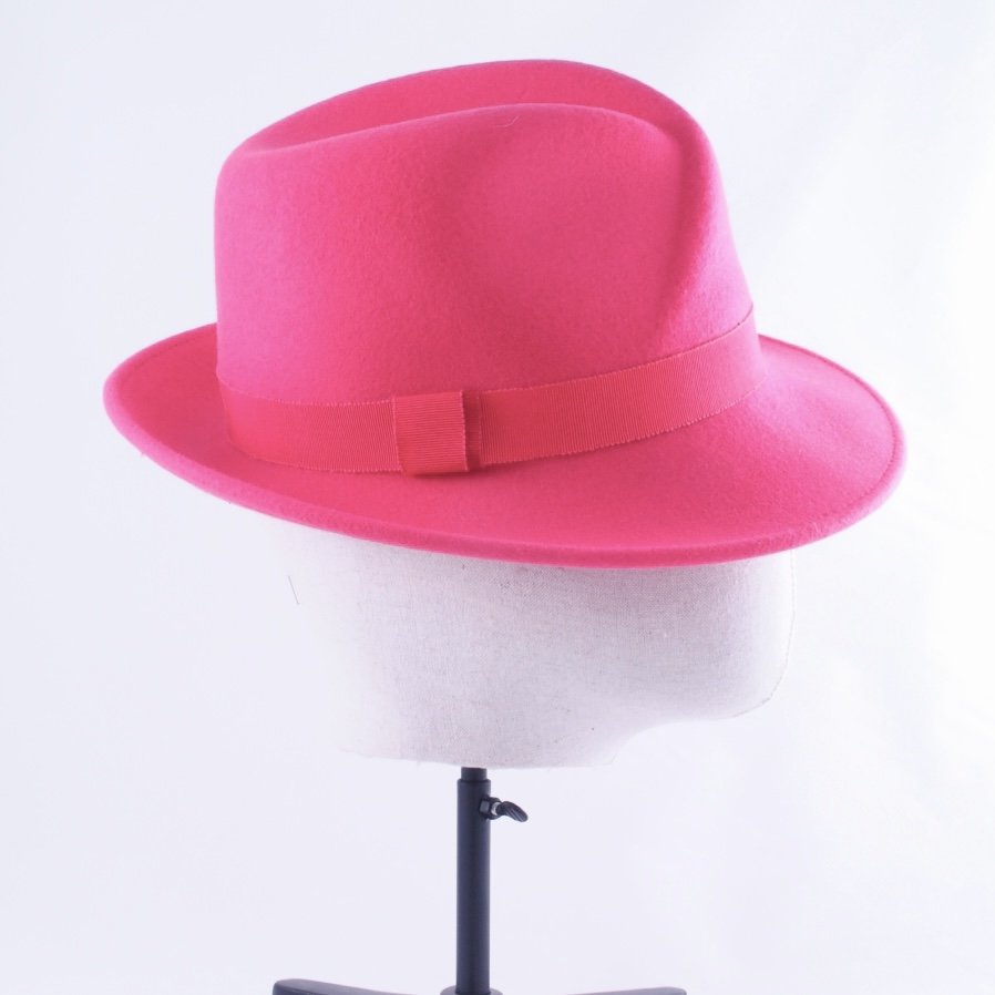 chapeau forme borsalino à bord court, en feutre de laine, modèle Anatole —  Les Chapeaux de Béa