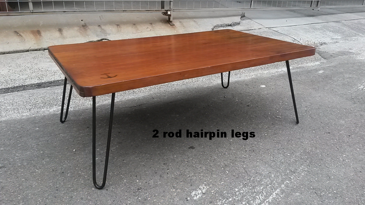 2 Rod Hairpin Legs Modcraft Australia Metal Table Legs