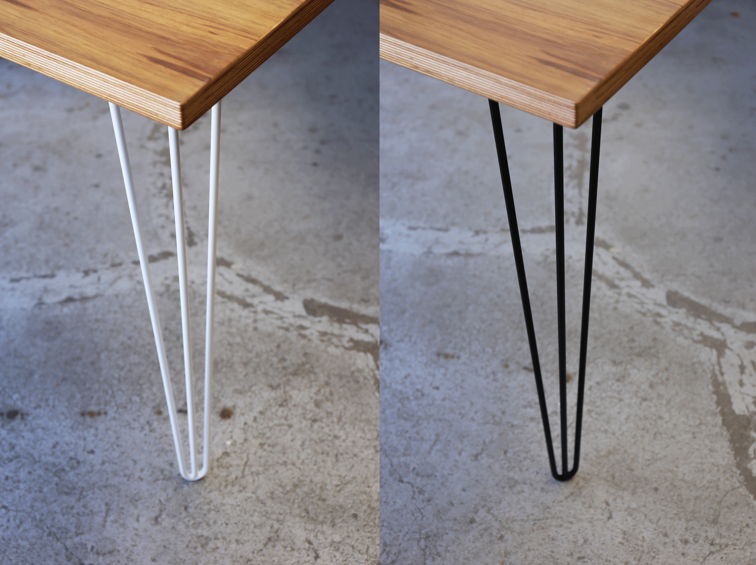 three prong hairpin legs