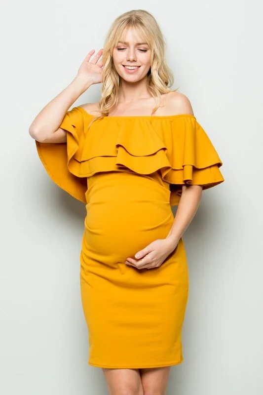 yellow maternity dress canada
