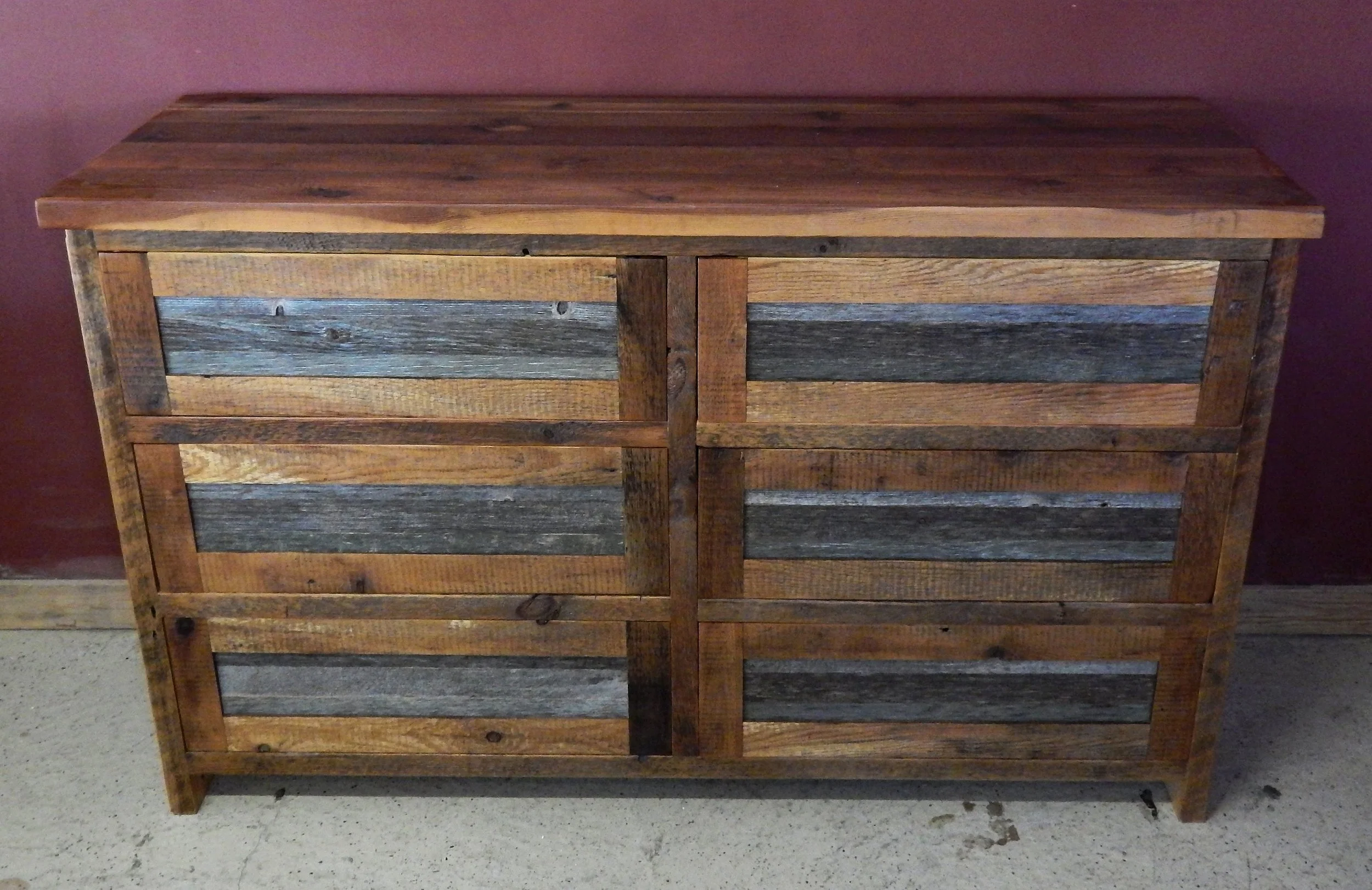 Gray And Brown Barn Wood Dresser Barn Wood Furniture Rustic