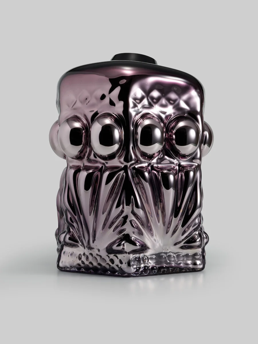 Large Purple Metallic Clam Print Vase By Hanna Hansdotter Say Hi To