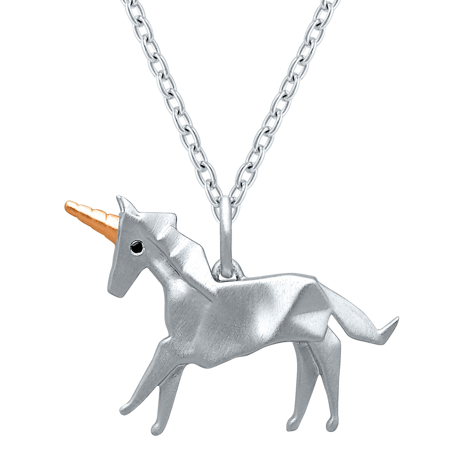 origami unicorn necklace