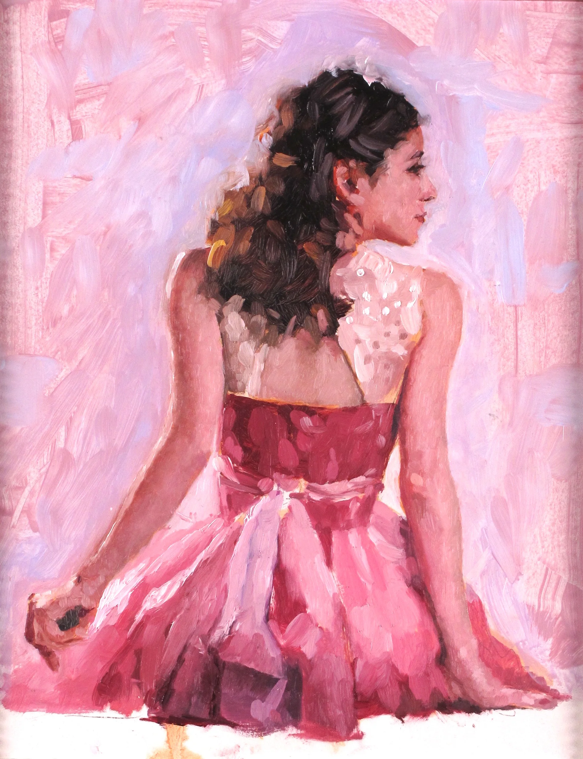 Ballerina Sitting Michael Fitzpatrick Painter