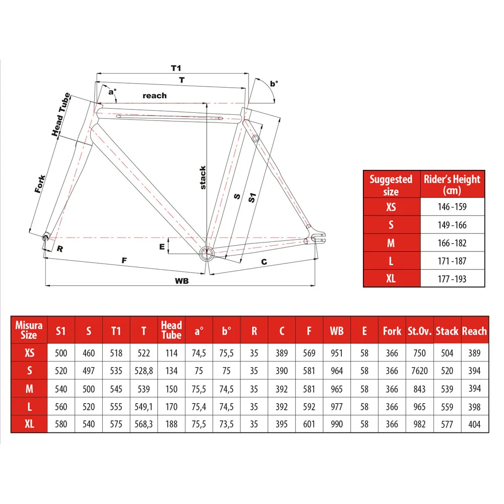 cinelli vigorelli sizing