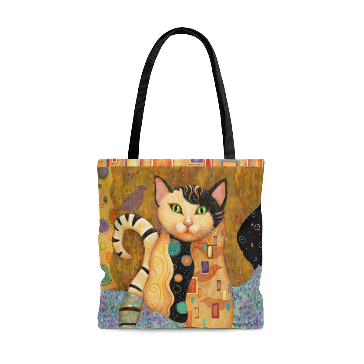Klimt tree of life with a cat Tote Bag by Delphimages Photo Creations -  Pixels Merch