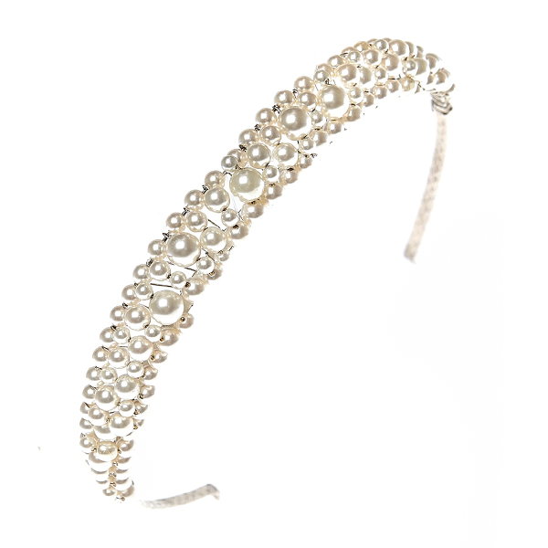 Amelia Pearl Wedding Tiara — By Harriet - Accessories To Feel Confident &  Look Fabulous In