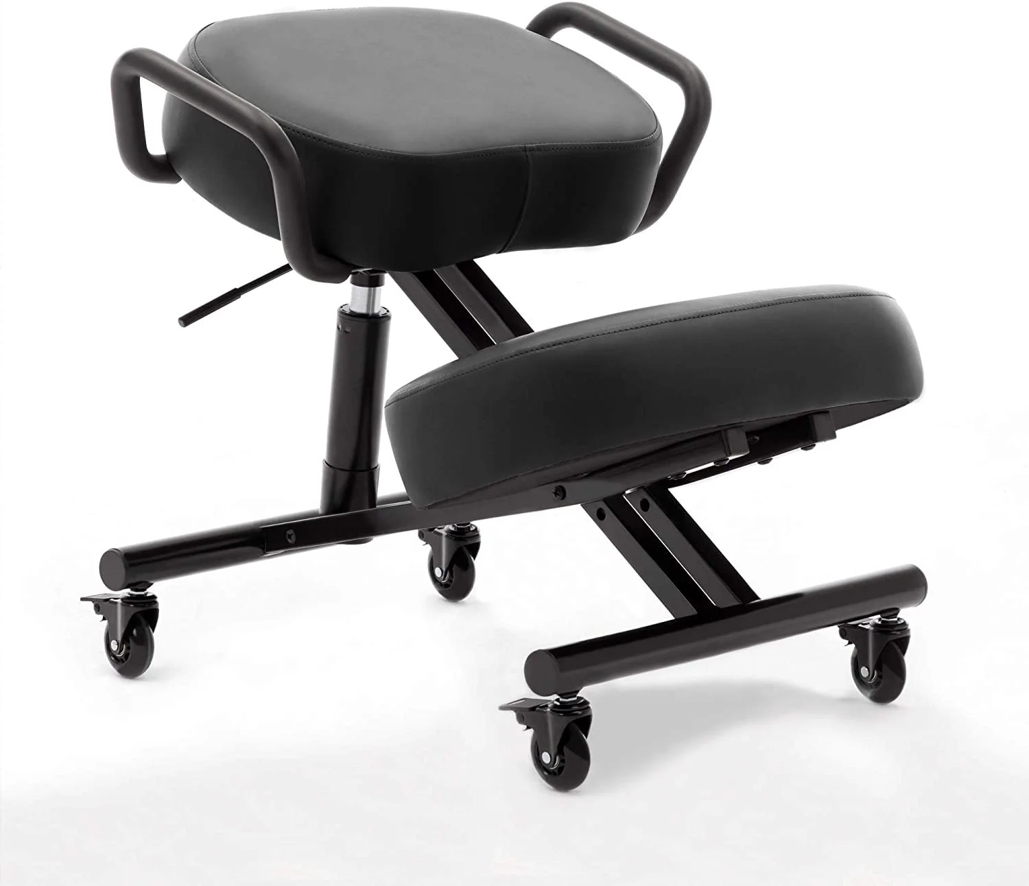 Kneeling Chair Ergonomic for Office, Adjustable Stool for Home and Office -  Improve Your Posture with an Angled Seat - Thick Comfortable Moulded Foam