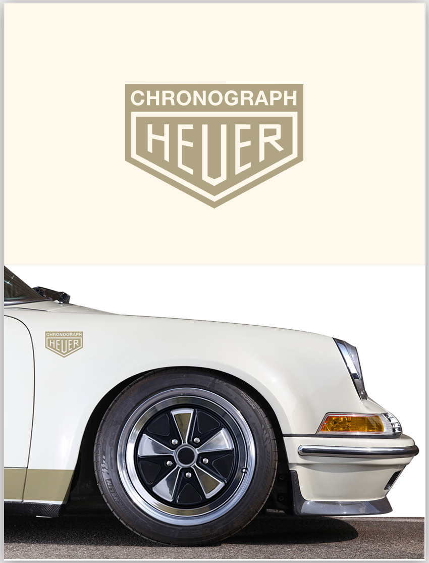 The Air Factor-Porsche Decals Chronograph Heuer coastal fog air cooled Car  Decal  | Aluminum posters | Porsche Posters