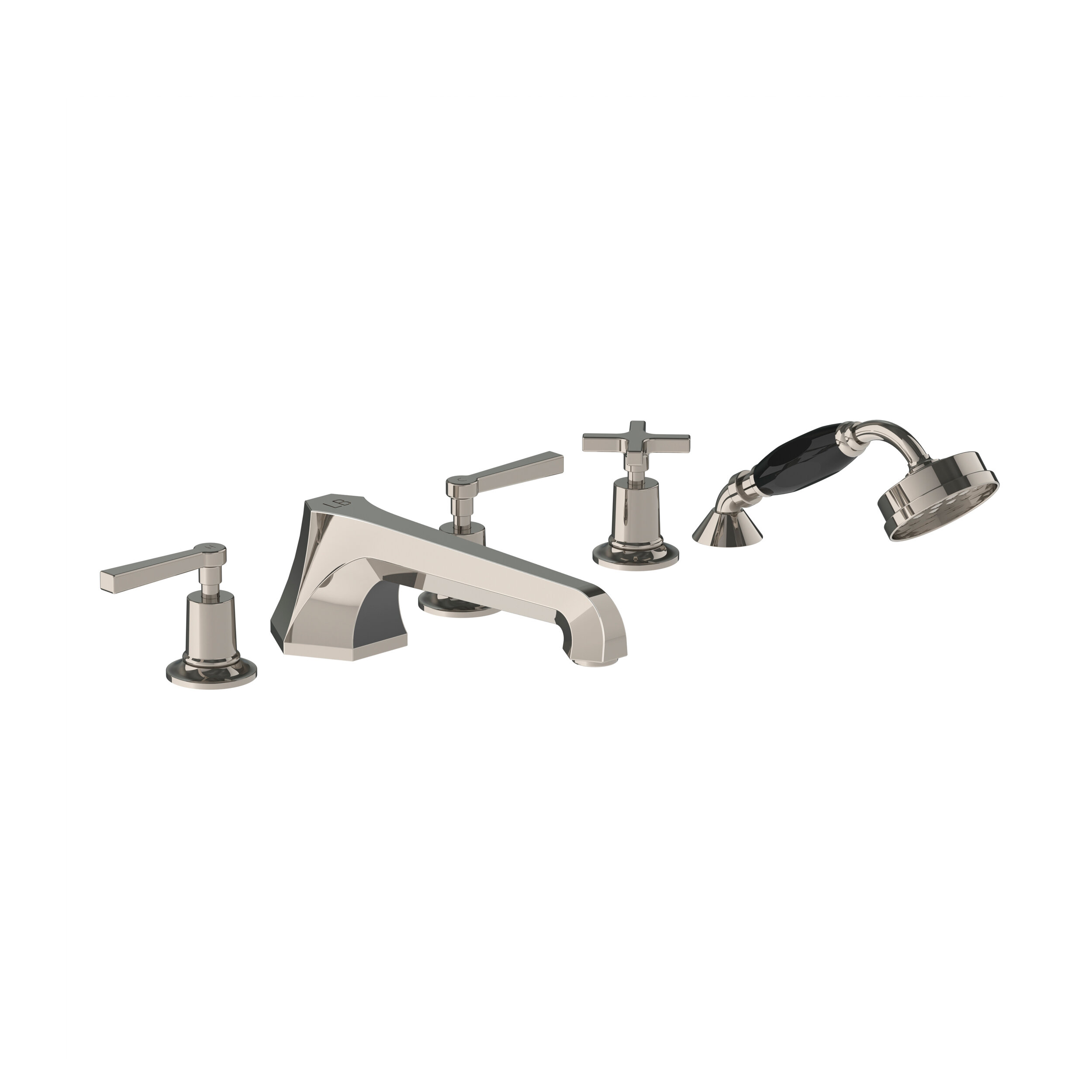 ML 1260 Mackintosh five hole bath set with metal levers, diverter & pull  out shower — Lefroy Brooks (UK & Europe)