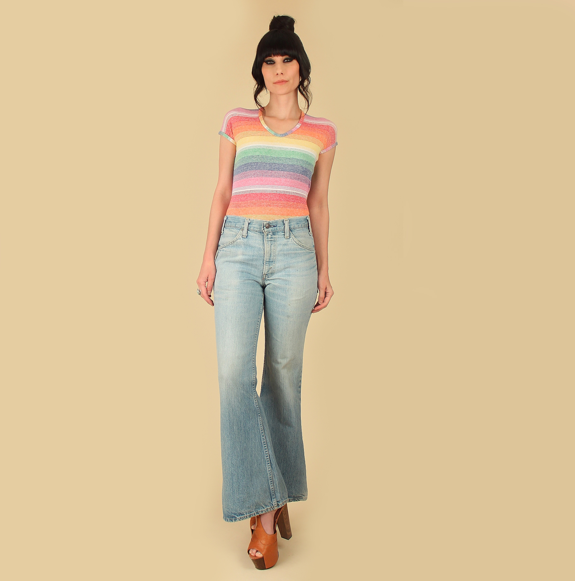 levi's orange tab bell bottoms