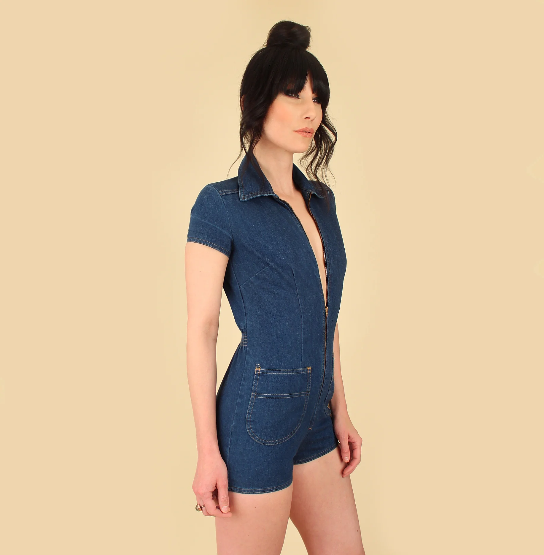 70s romper shorts