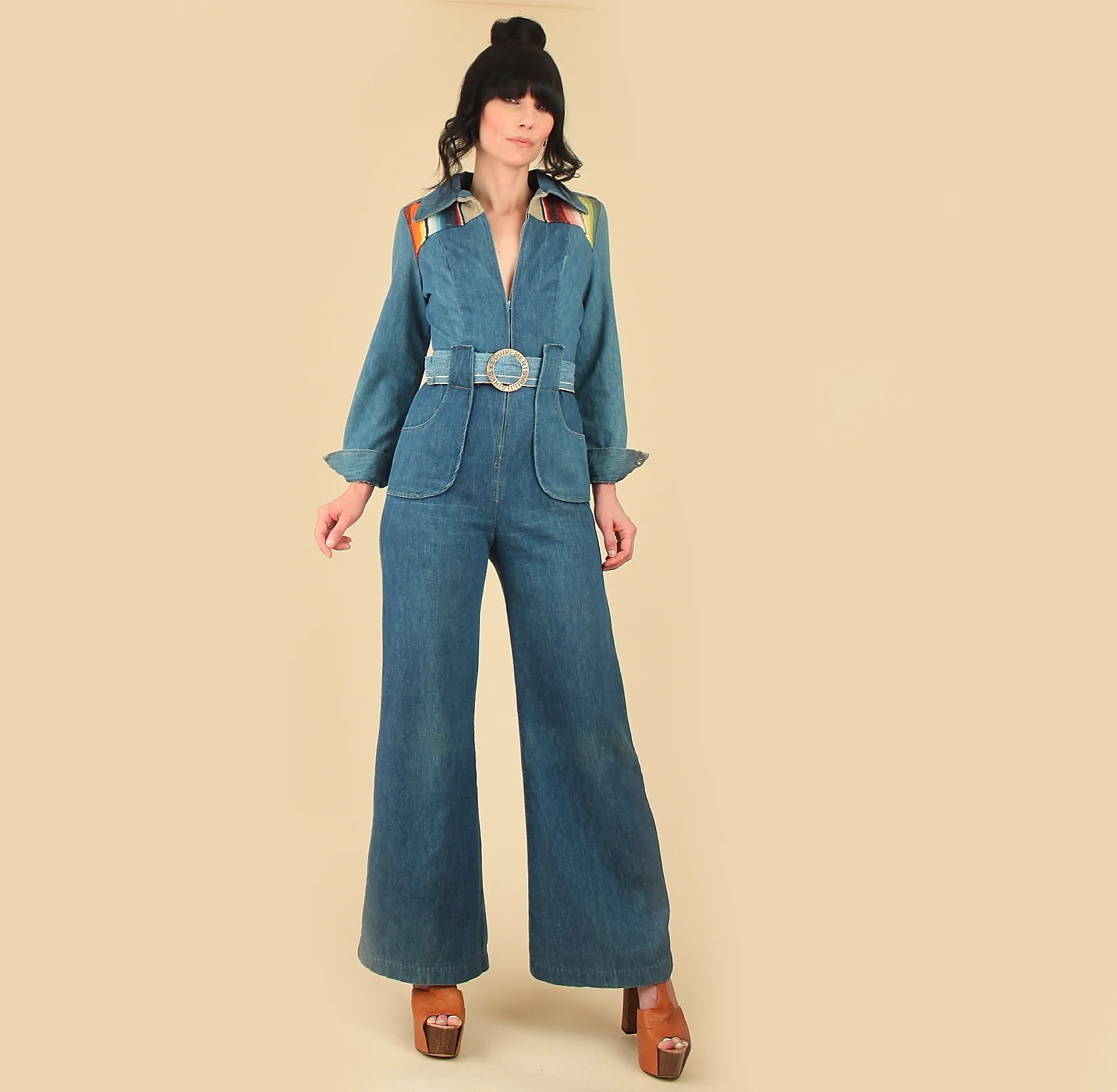 1970 denim jumpsuit
