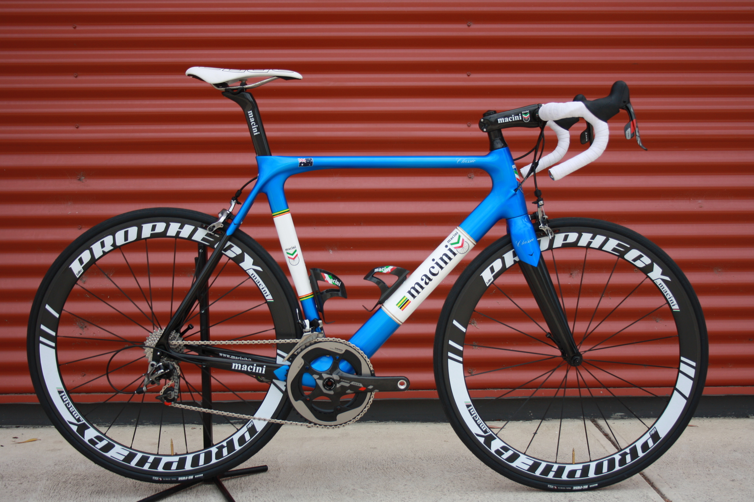 blue road bike