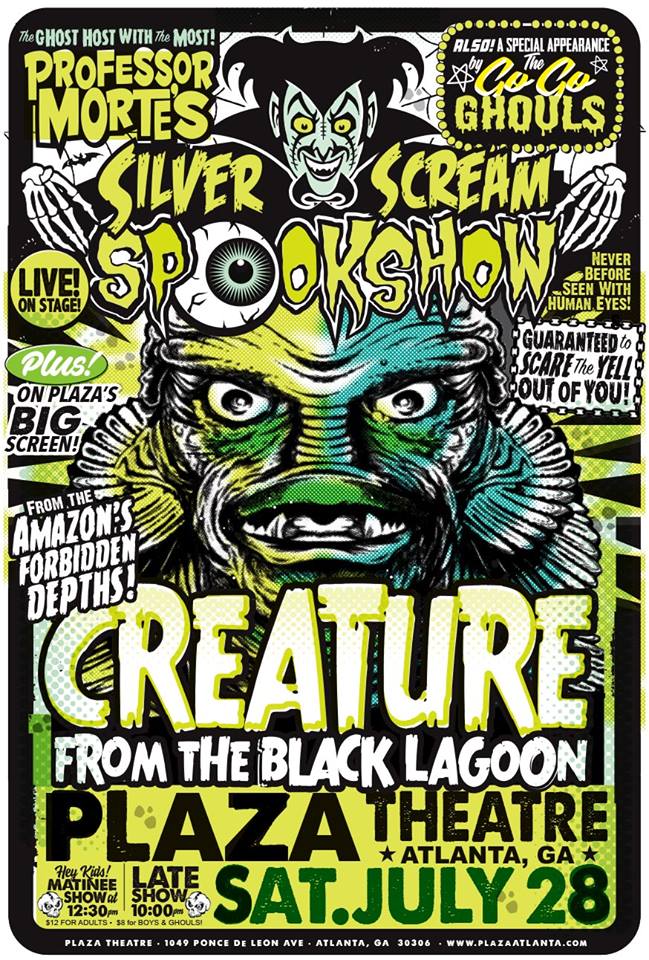 11x17 Creature From The Black Lagoon Silver Scream Spook Show Poster Silver Scream Fx Lab