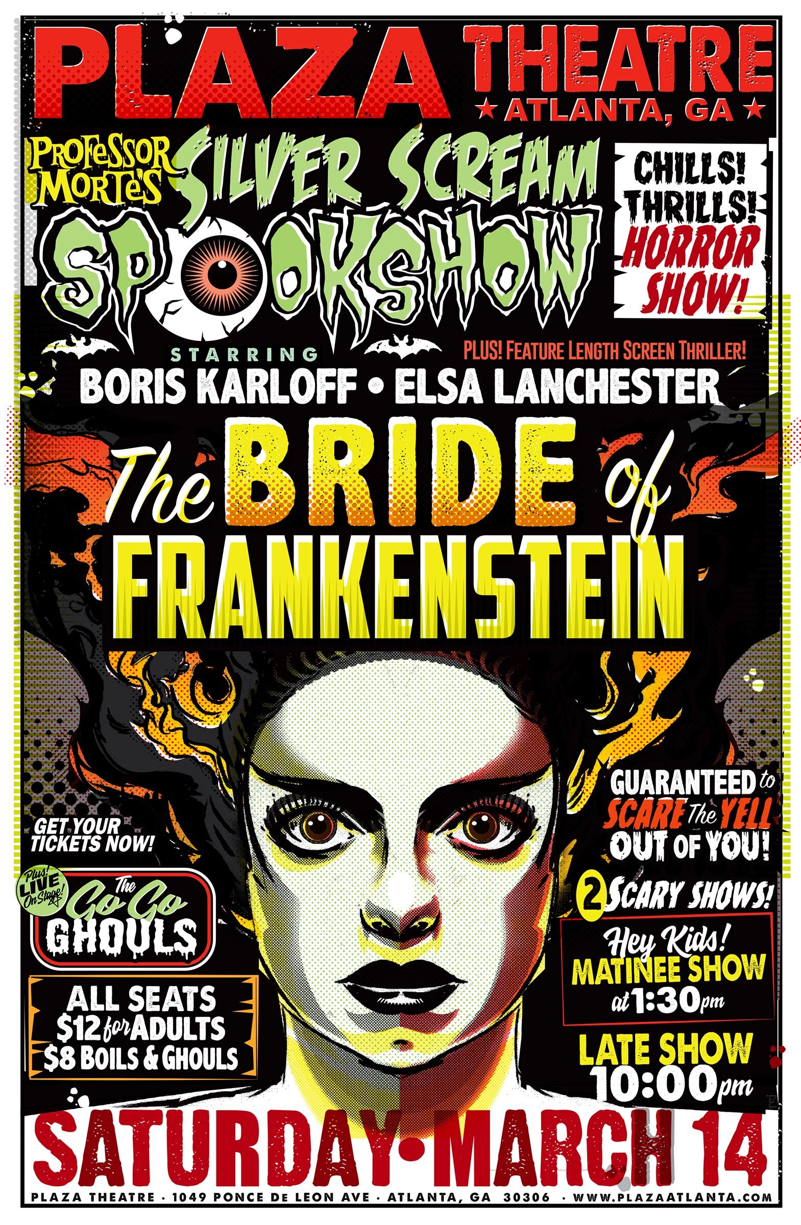 Bride of Frankenstein Silk Fabric Movie Poster 24"x32"