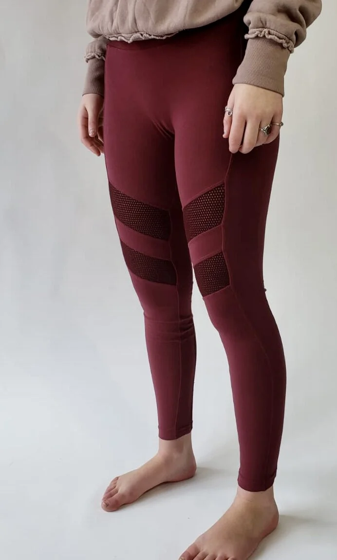 Mesh and Cotton Leggings — Bodhi Tree Yoga