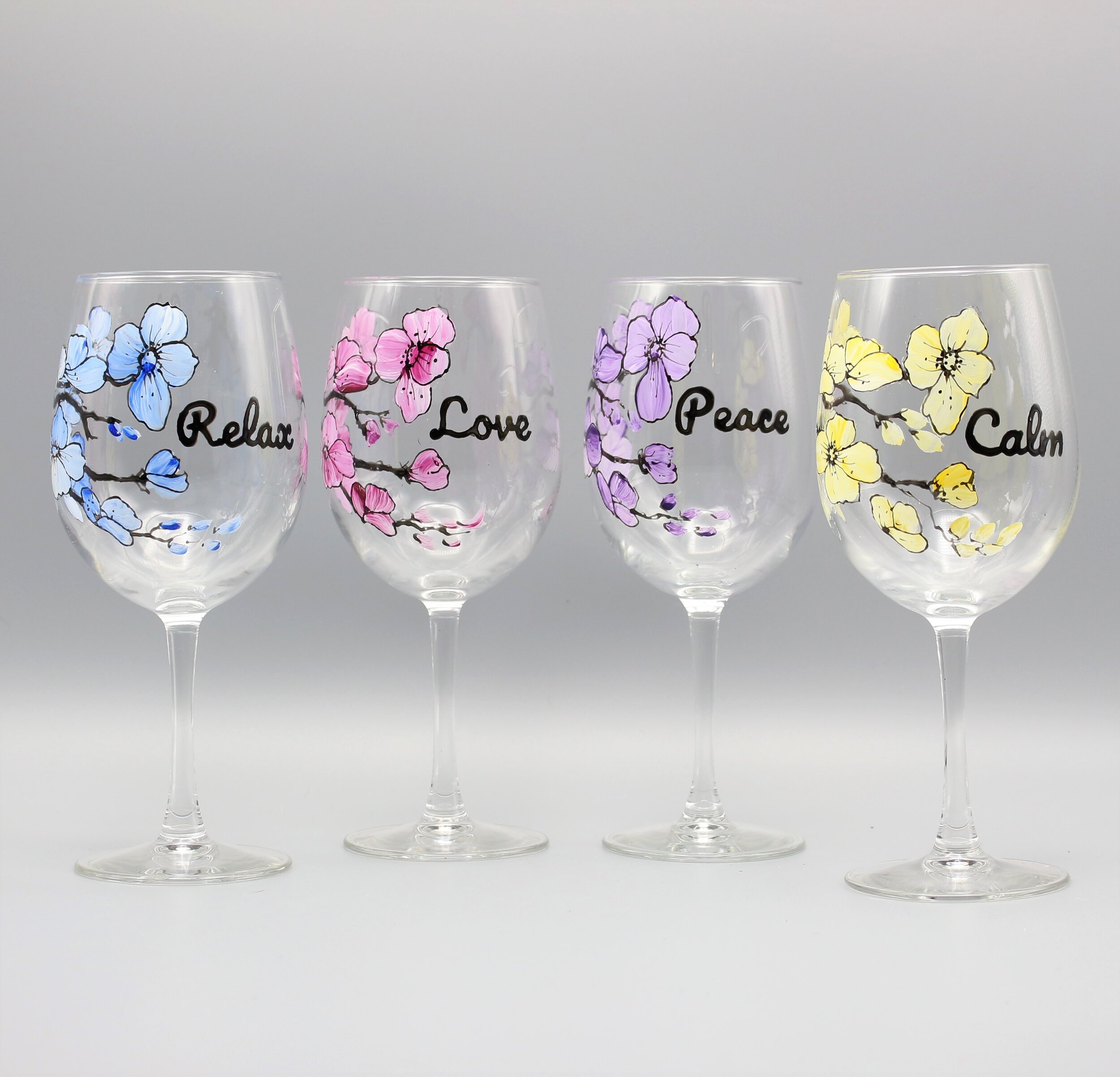 How to paint wine glasses:Wine glass painting ideas & glass painting ideas
