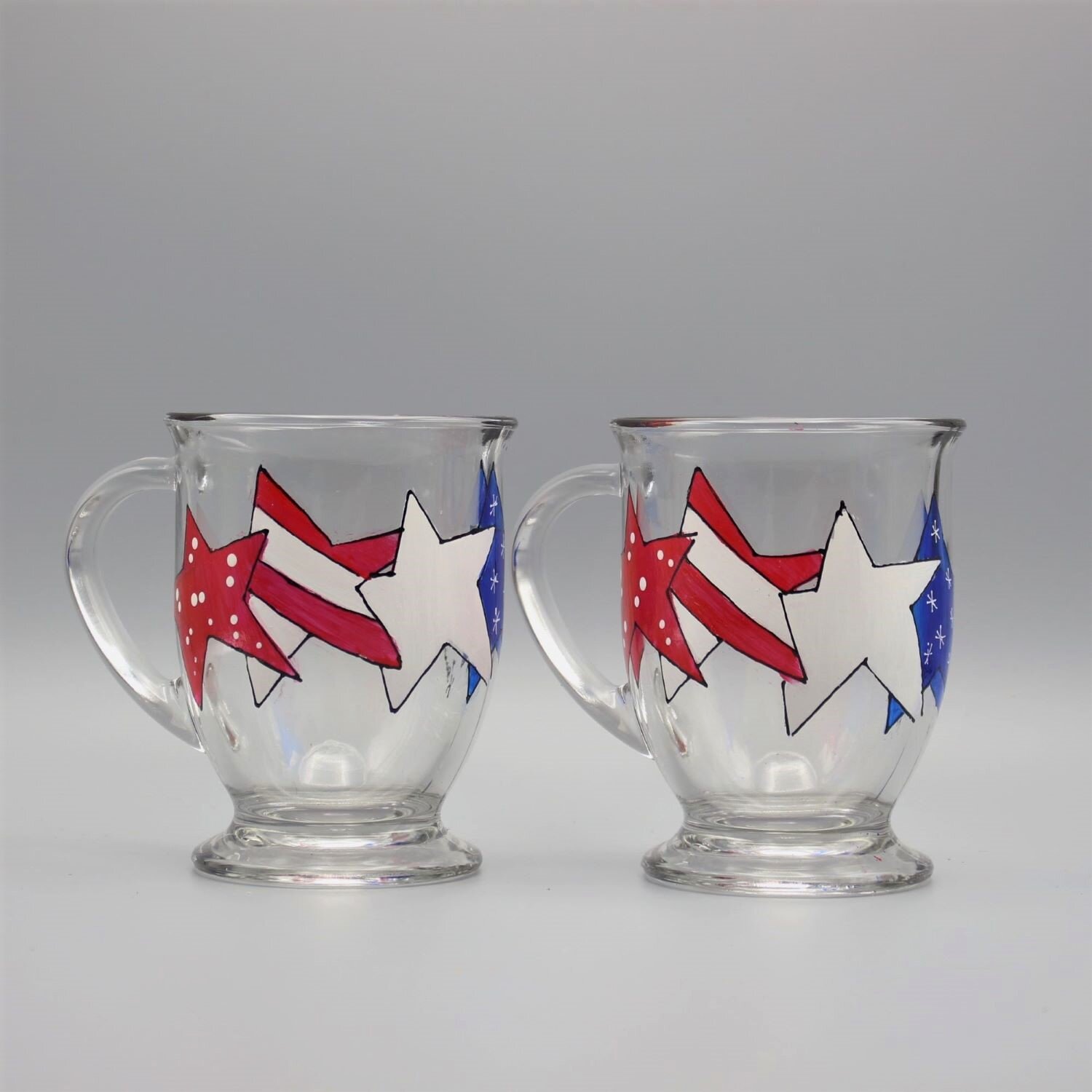 Patriotic Coffee Mugs | Set of Two
