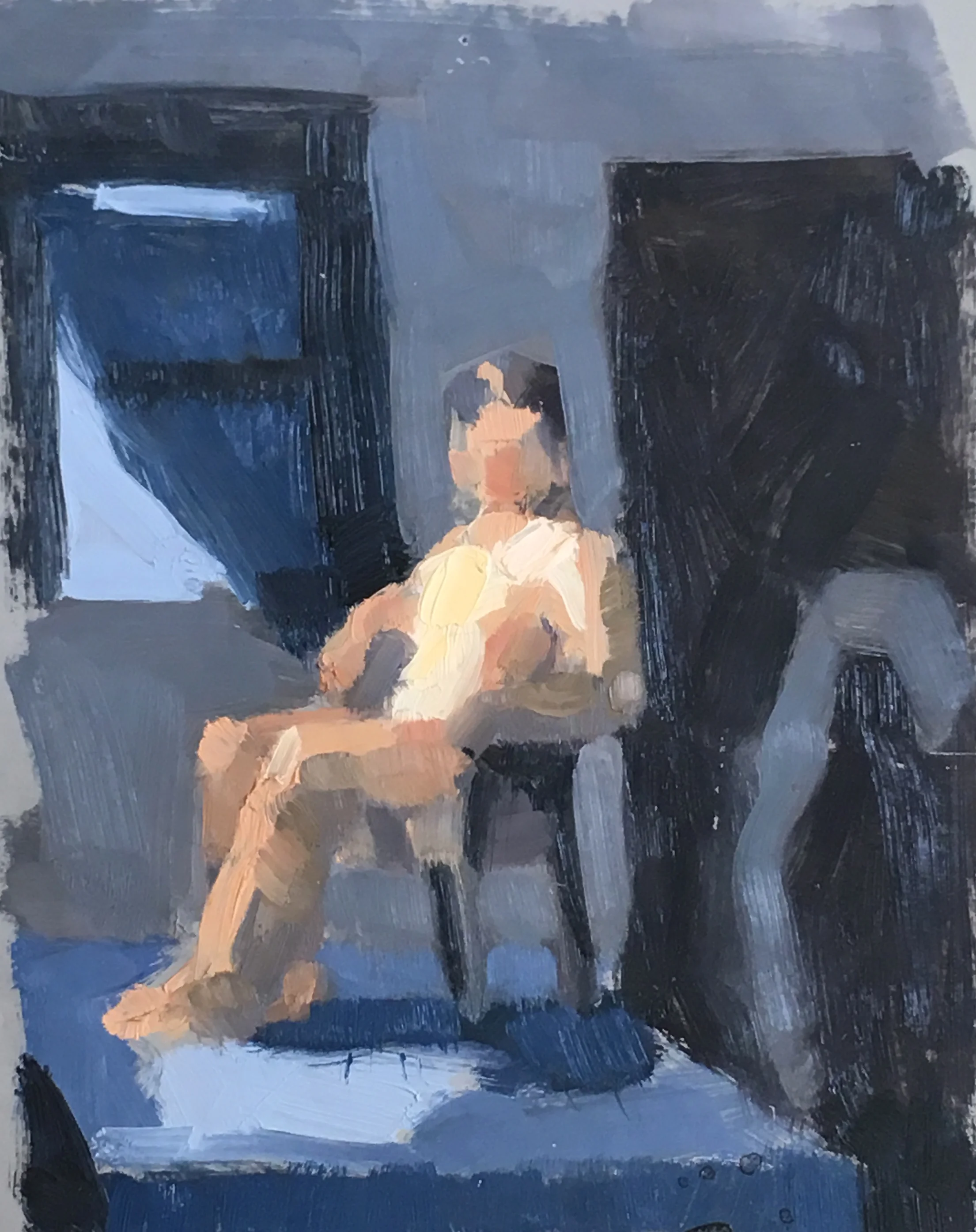 9 By 7 Oil On Paper Poster Study Elody Gyekis