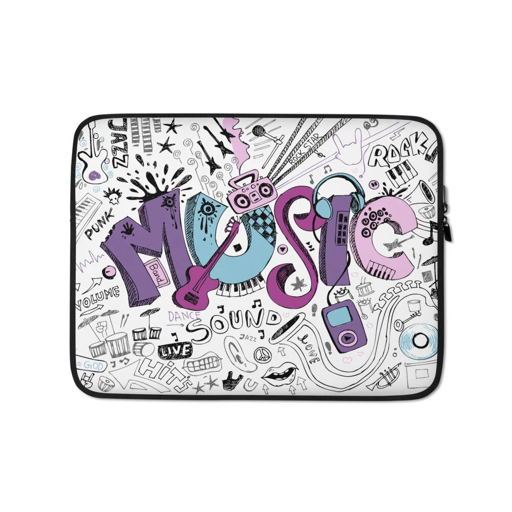 Music Laptop Sleeve — Kesha Janaan Music Laptop Sleeve — Kesha Janaan