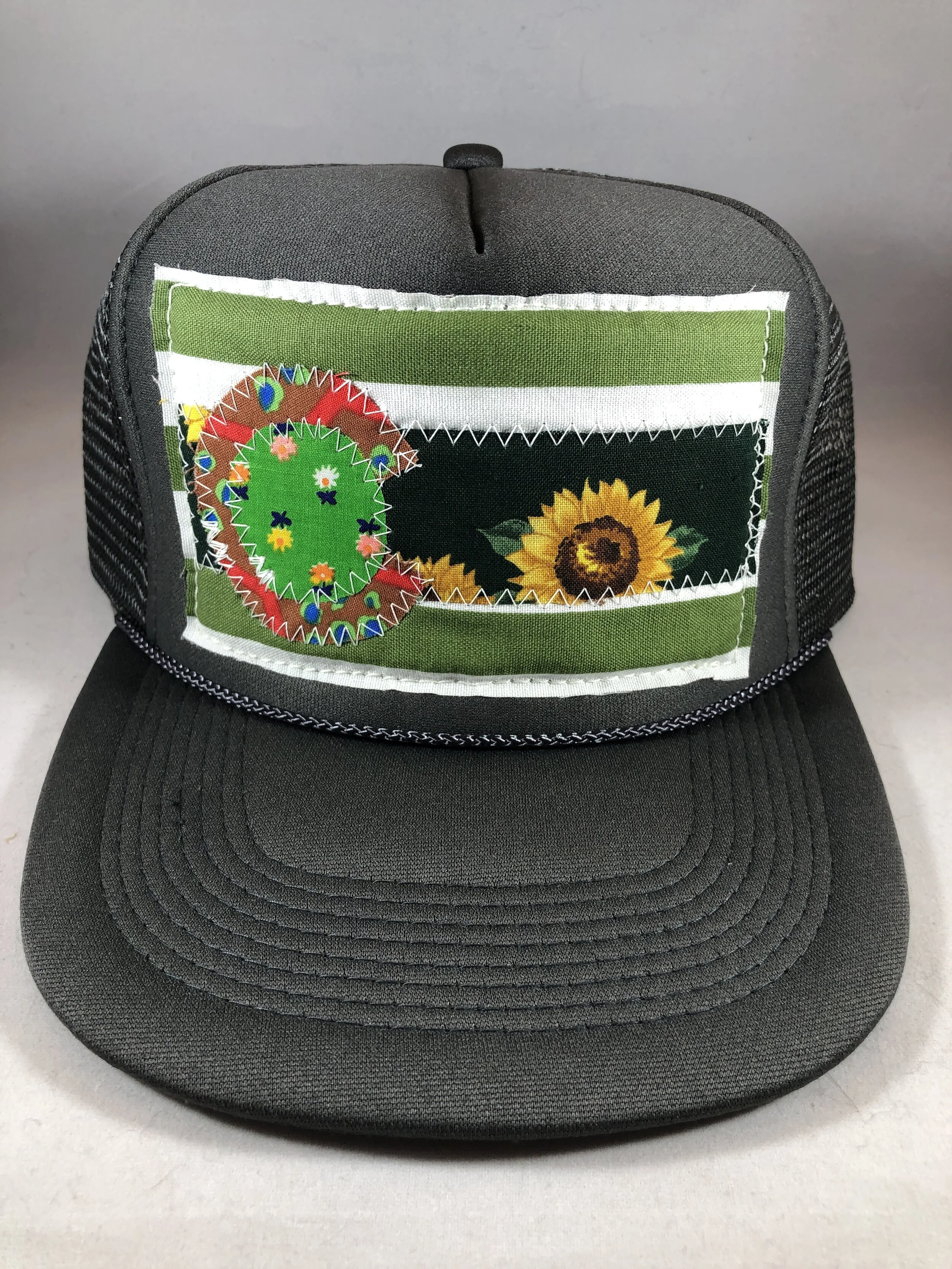 dark gray hat