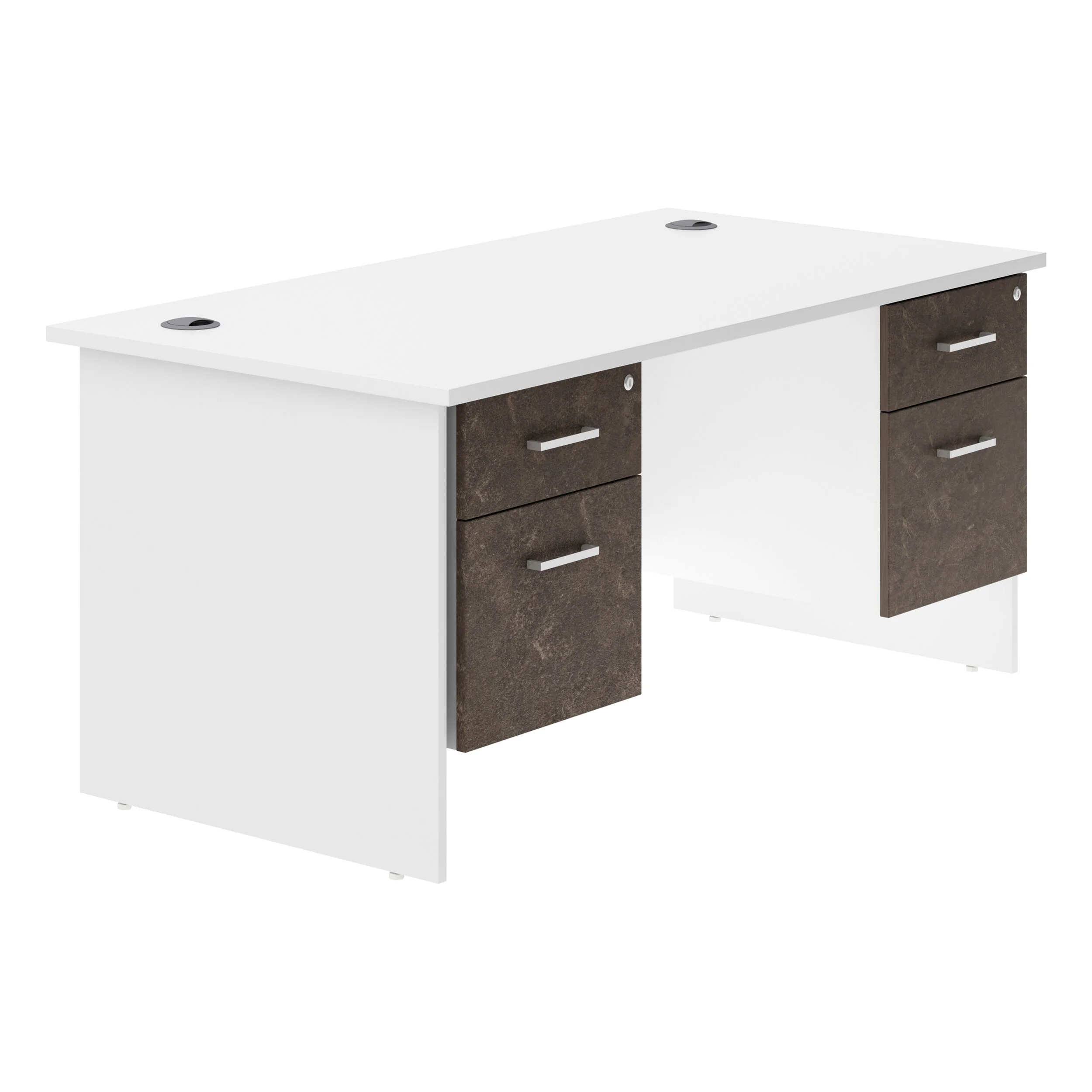 Urban Panel End Double Desk In Time Design