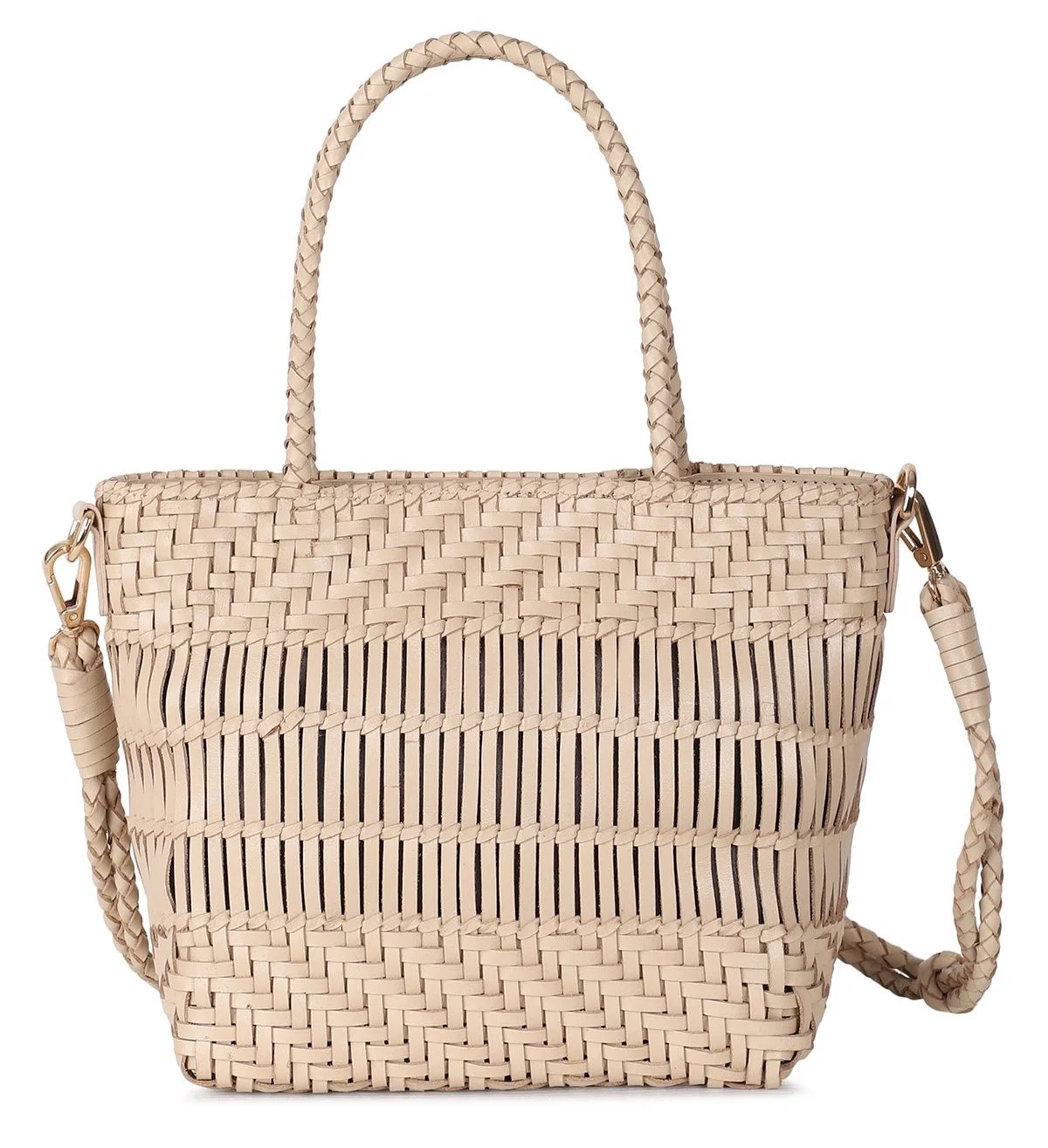 KAYA Small Tote Crossbody Latte RAFE New York