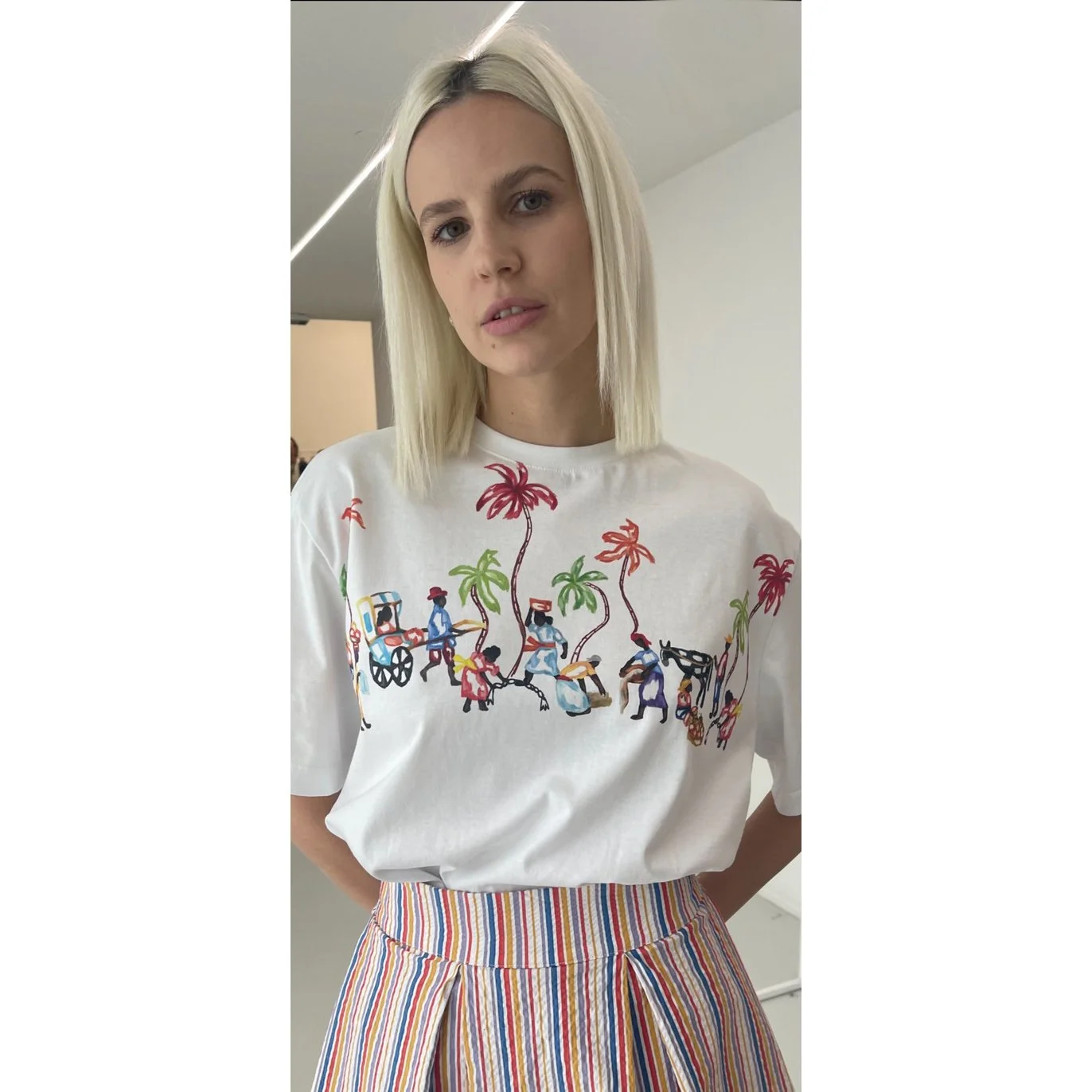 STELLA JEAN 売れ筋商品|||ステラ ジーン Tシャツ トップス レディース T-shirts Blue Stella Jean Official Store | TOP & SHIRTS - WOMAN