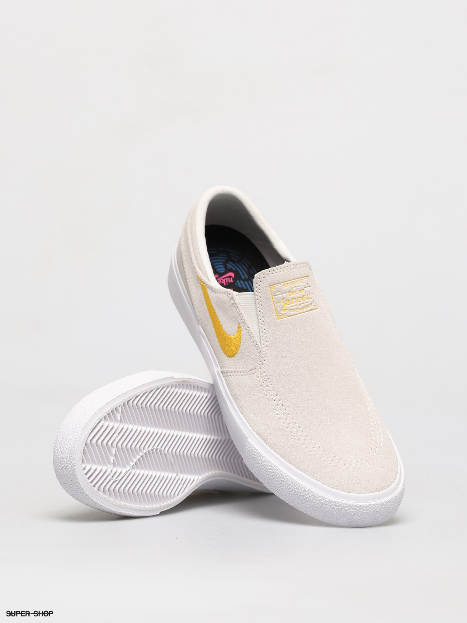 janoski slip on white